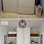 Laundry Room Makeover on a TINY Budget