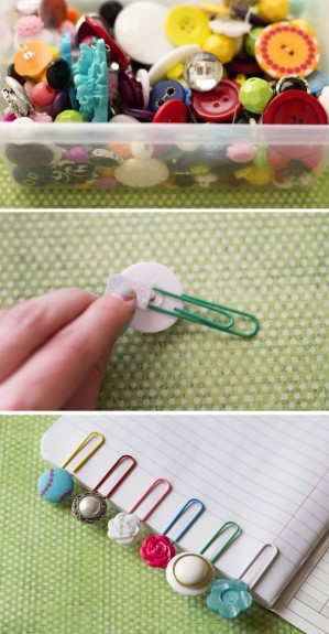 Buttons and Paperclips = Bookmarks