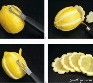 DIY Lemon Flower