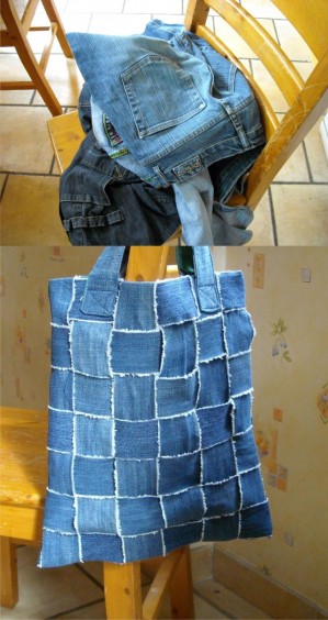 Old Jeans Turned Into Bag