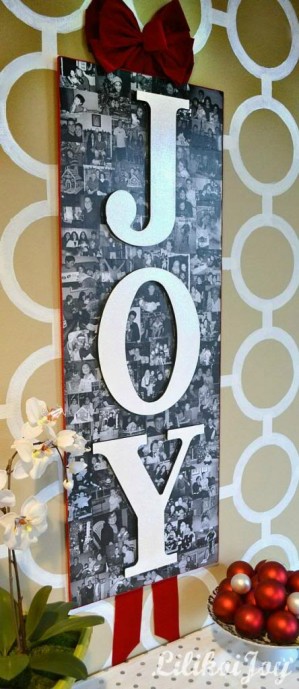 Holiday Craft Project: JOY Photo Collage